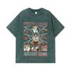 275 GSM Washed T-shirts 100% Cotton HXH V8 Kurapika Uvogin Print Unisex Heavy Cotton T Shirt