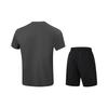 Li-Ning Fitness Series Round Neck Logo Letter Sports Suit Men suit AWBW087-7