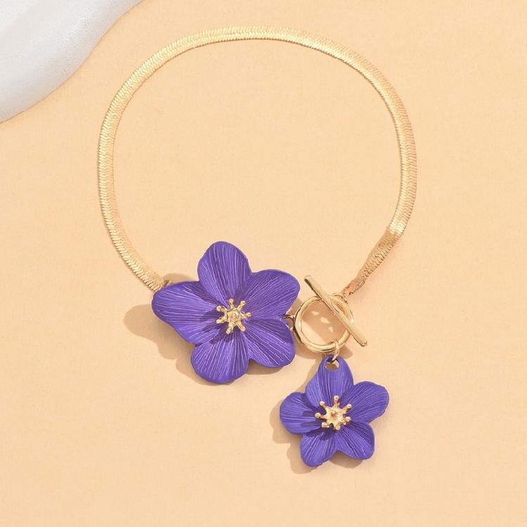 Stylish Flower Ankle Jewelry Secure Adjustable Closure Iron Chain for Casual Outfits Festivals Gifts for Lovers