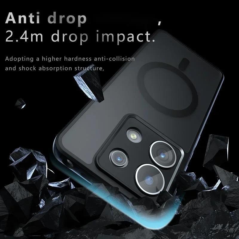 For OPPO Realme GT 7 Pro Magsafe Magnetic Acrylic Matte Case For Realme GT 7 Pro Shockproof Transparent Cover