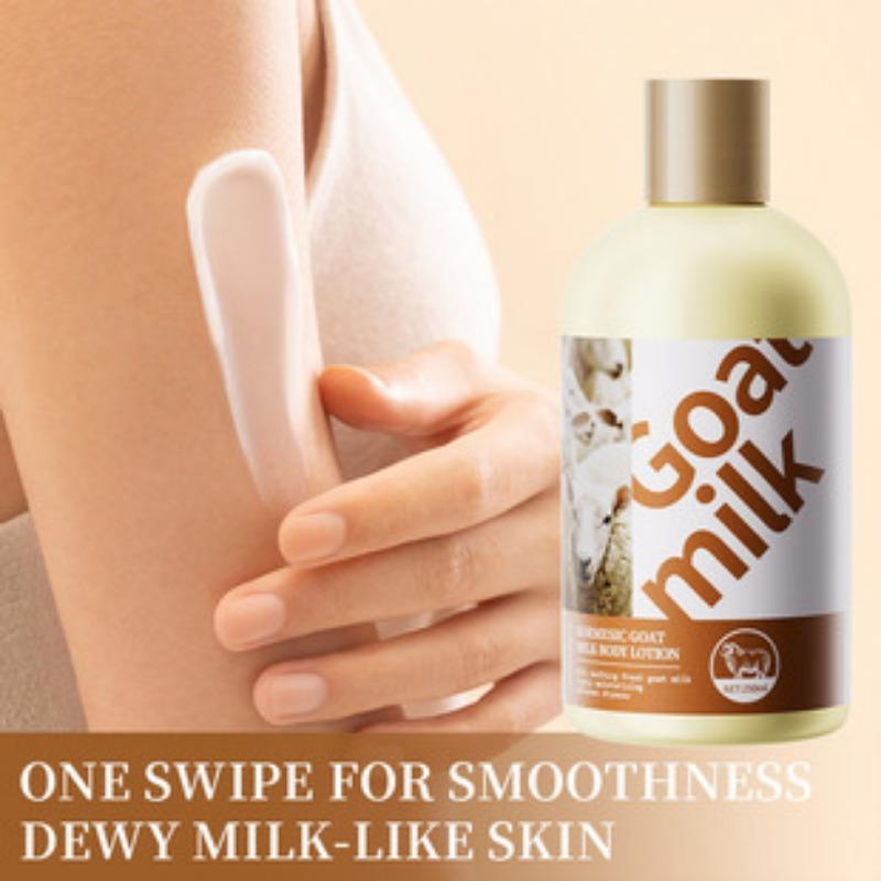 1PC Full English Goat Milk Hydrating Moisturizing Body Lotion Body Wash Body Cream
