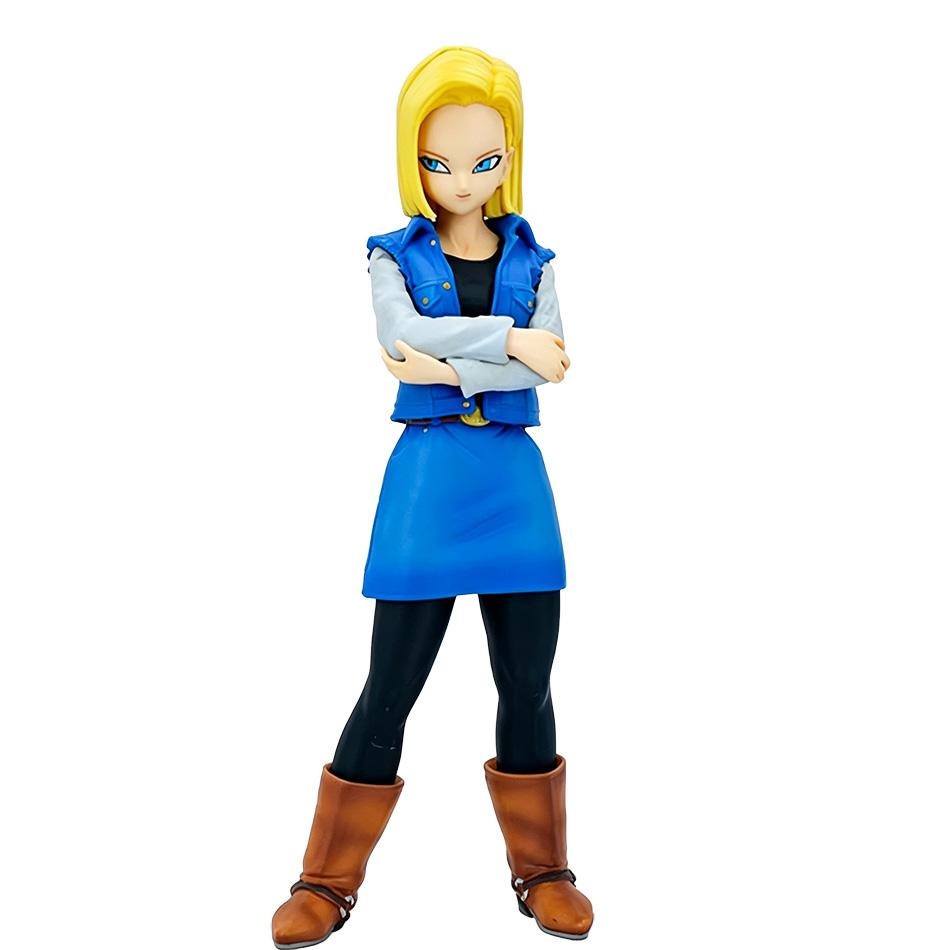 24CM Dragon Ball Z Android 18 17 Anime Figure Action Figure Pvc Model Statue Collection Decoration Toys Ornaments Xmas Gifts