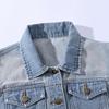 Men's Slim-Fit Light-Colored Ripped Denim Vest - Korean Style Sleeveless Jacket