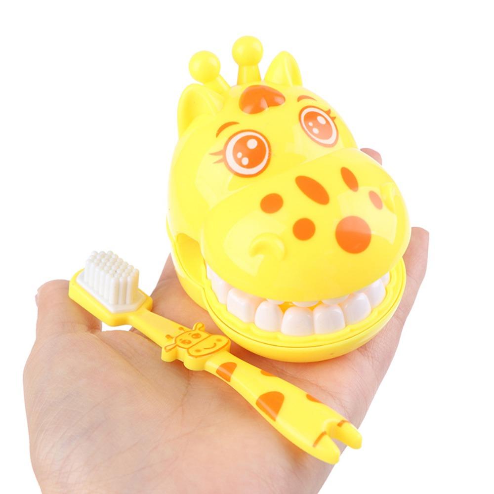 Games Set Kids Pretend Play Dentist Giraffe Modeling Dental Doctor Toys Check Teeth Model Set
