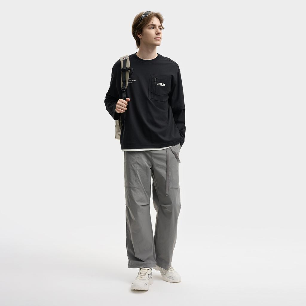 New FILA ORIGINALE T Shirts Men's Jet Black BK F11M539205F-BK