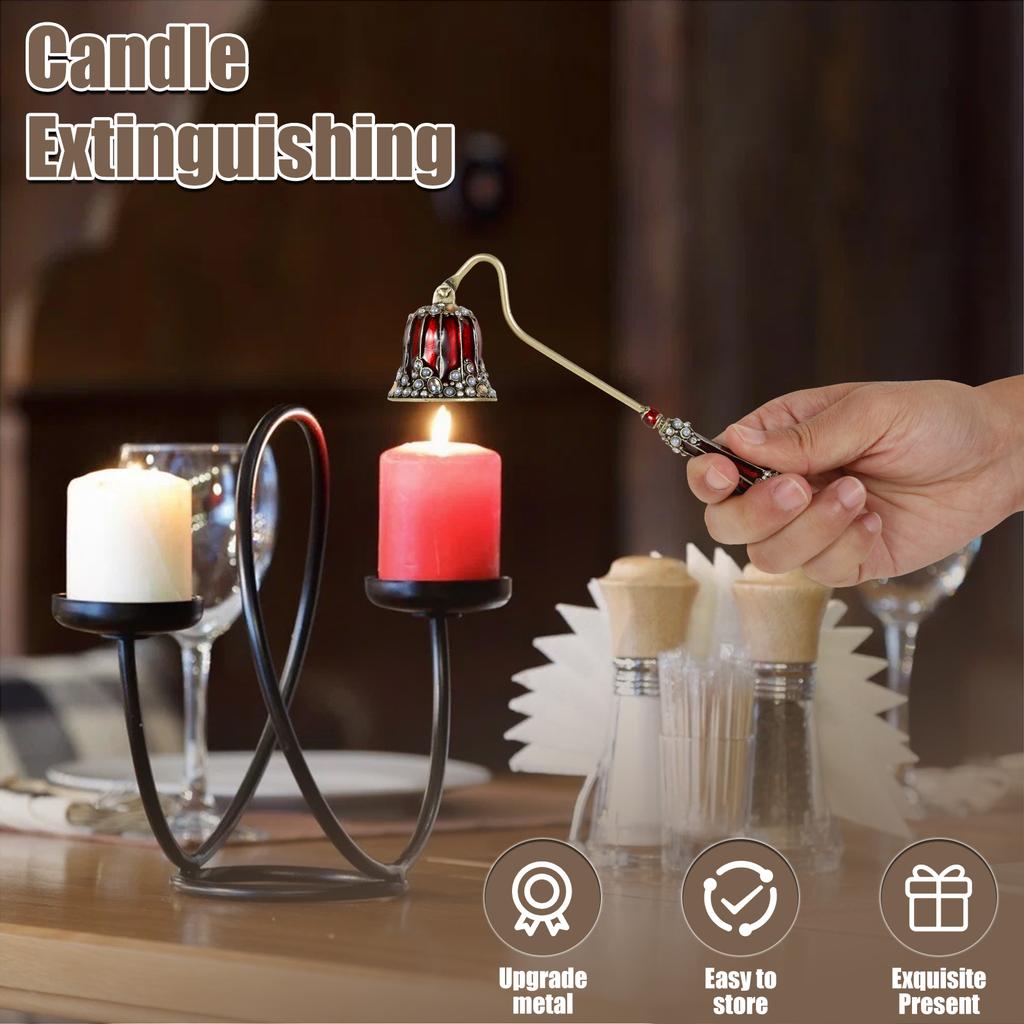 Candle Snuffer Candlesnuffers Wick Snuffer Candle Extinguisher Accessory for Putting Out Extinguish Candle Wicks Flame Safely