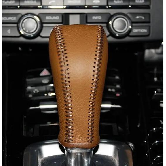 Nappa Leather shift knob cover For