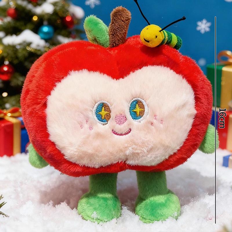 Peluche Sorpresa Ciondolo Mela Rossa Con Buchi di Insetti Proposta Nascondi l'Anello Regalo Sorpresa San Valentino Inviare alla Fidanzata Piccoli Regali