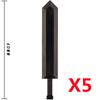 MOC Medieval Military Anime Figures Weapons Building Blocks Toys Soldiers Shield Sword Bow Trident Ax Gun Hammer DIY Gifts K027