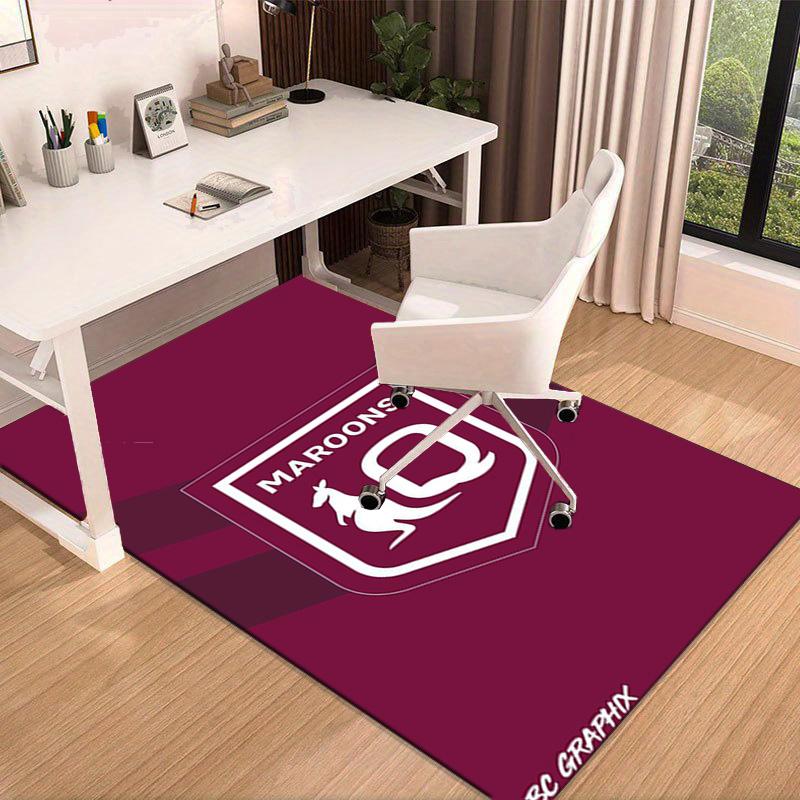 Australia Maroons Rugby Team Emblem Area Rug Office rug, Chair Rug, Decor Carpet Livingroom bedroom Mat, Large Size Fan gifts Christmas gifts