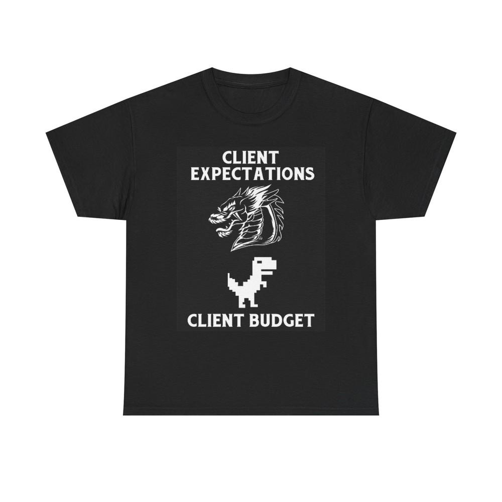 

Graphic Designer Budget Funny T Shirt Retro Unisex Heavy Cotton Tee L