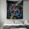 Power Rangers Moonlit Adventure Tapestry Fashion Print Background Cloth Homestay Soft Decoration Tapestry Atmospheric Background Cloth