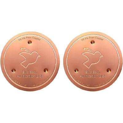 Bird Bath Purification Disk Copper Cleaning Disk Feeder Accessories Triple-Point Support Purifier Plate For Fountain