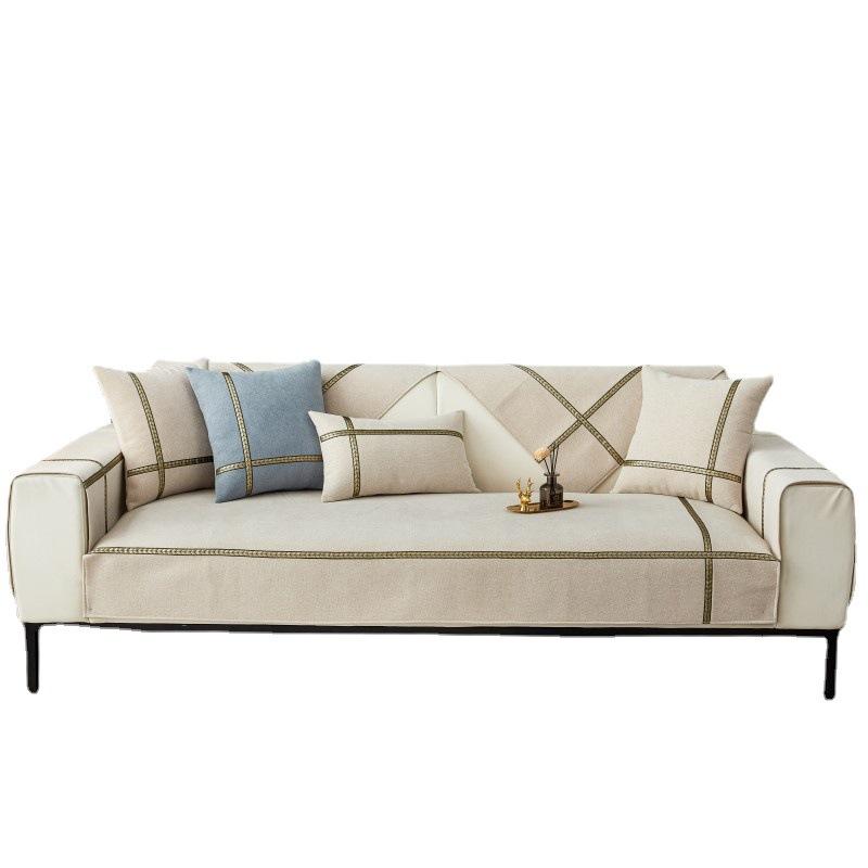 Vier Jahreszeiten Chenille Sofakissen Kissen rutschfeste Sofabezug Bezug Sitzkissen Fensterkissen