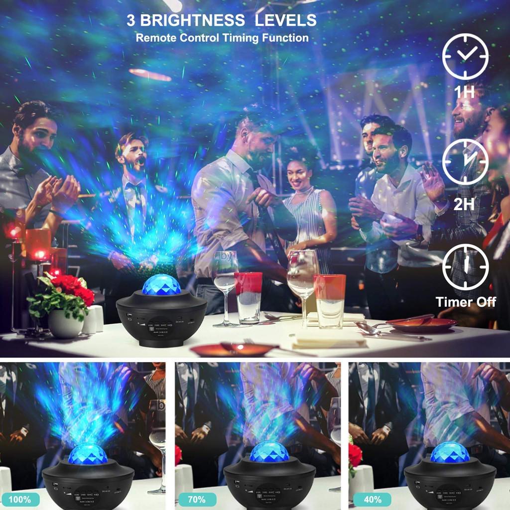 LED Lightful Night Sky Projector Lamp  Star Light Room  Decor