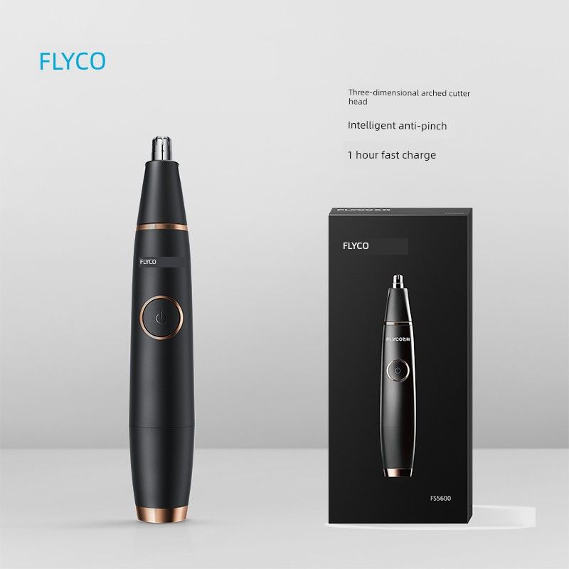 FLYCO Fs5600 Men Electric Nose Hair Trimmer Black