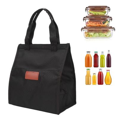 With Pockets Insulated Lunch Bag Reusable Thermal Insulation Lunch Box  for Picnic
