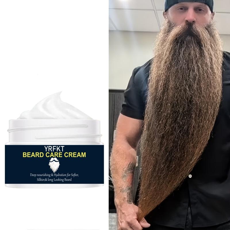 Beard care cream, immediately smooths dry and broken hair, enhances the smoothness of all beard types, naturally extracted, ideal no wash care 5G