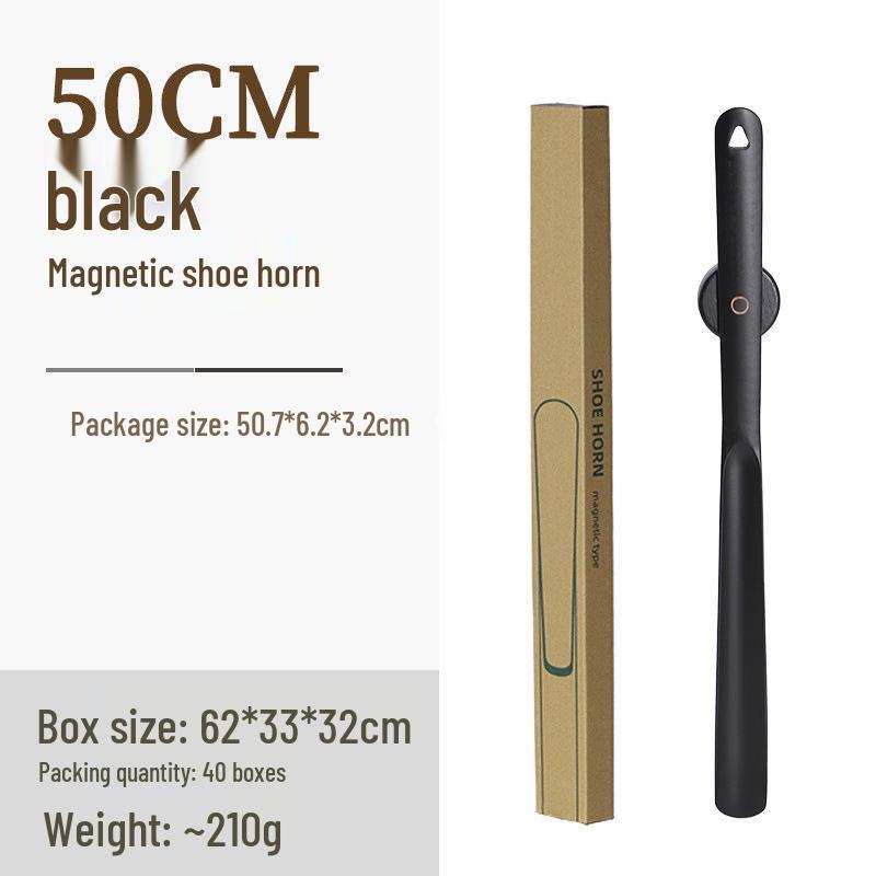 Long Handle Wooden Magnetic Shoehorn - Easy Shoe Lifting for Elderly and Pregnant Women