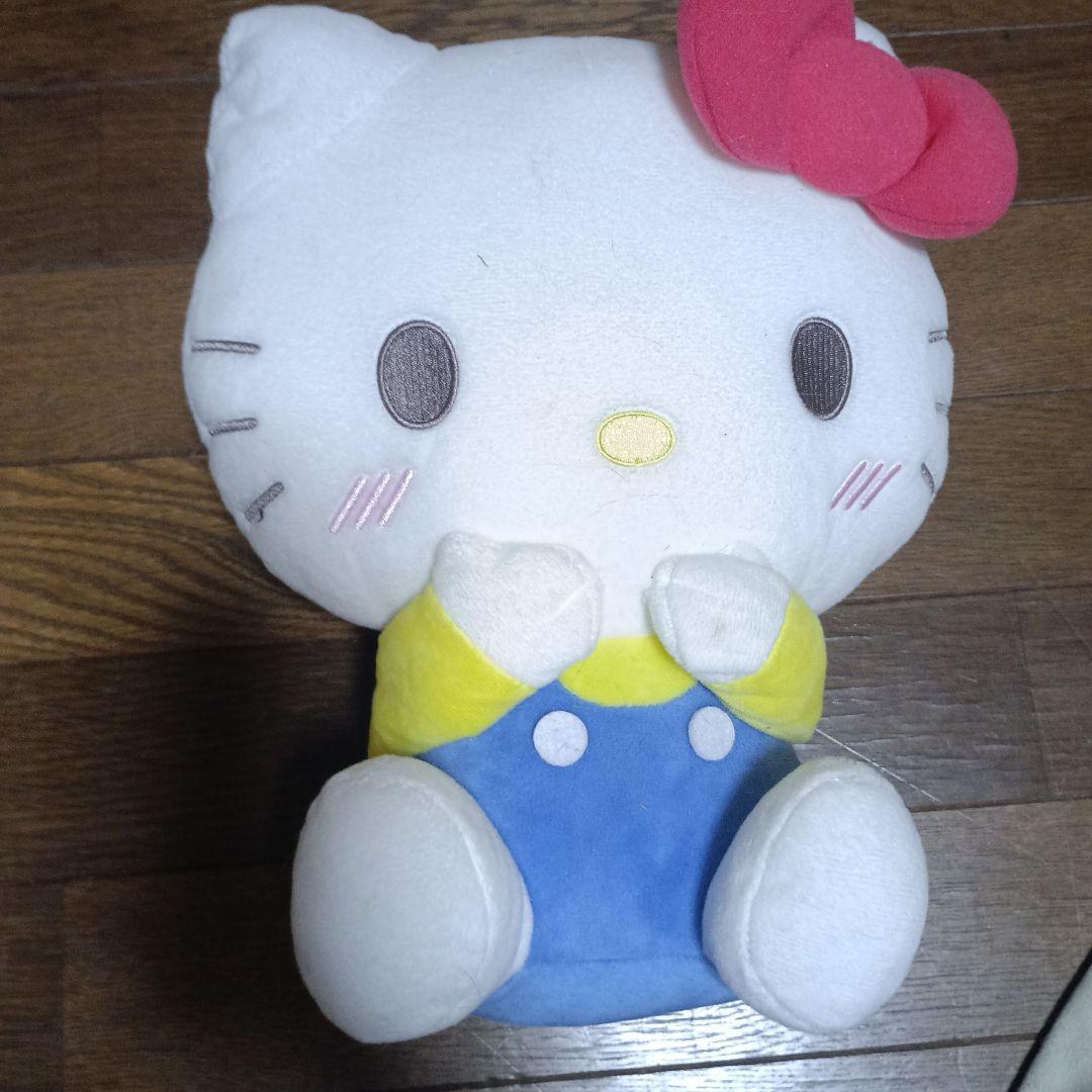 Hello Kitty Plush Blue Overalls