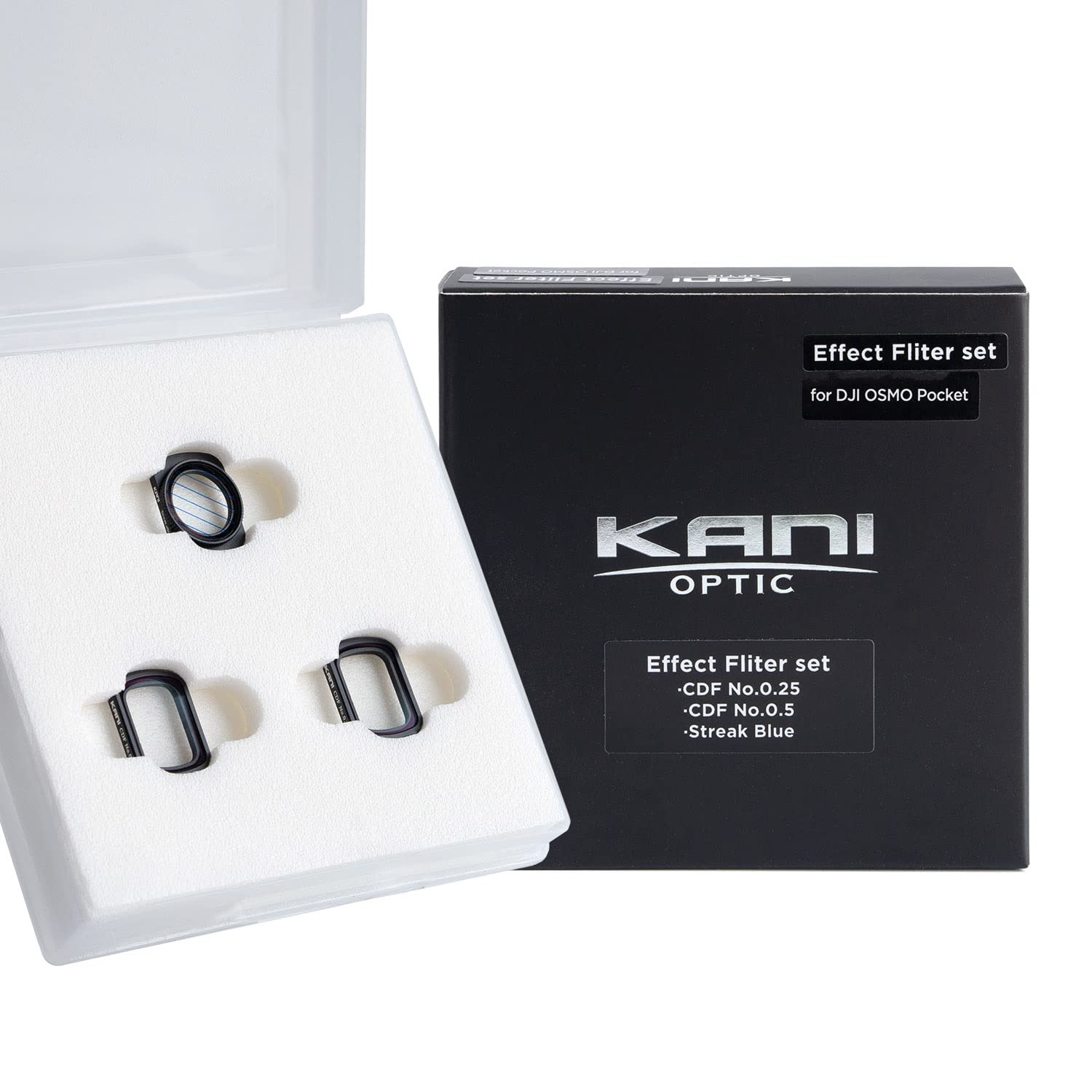 

KANI DJI OSMO Pocket Compatible Effect Filter Set of 3 Streak (CDFNo.025 / CDFNo.05 / Blue)