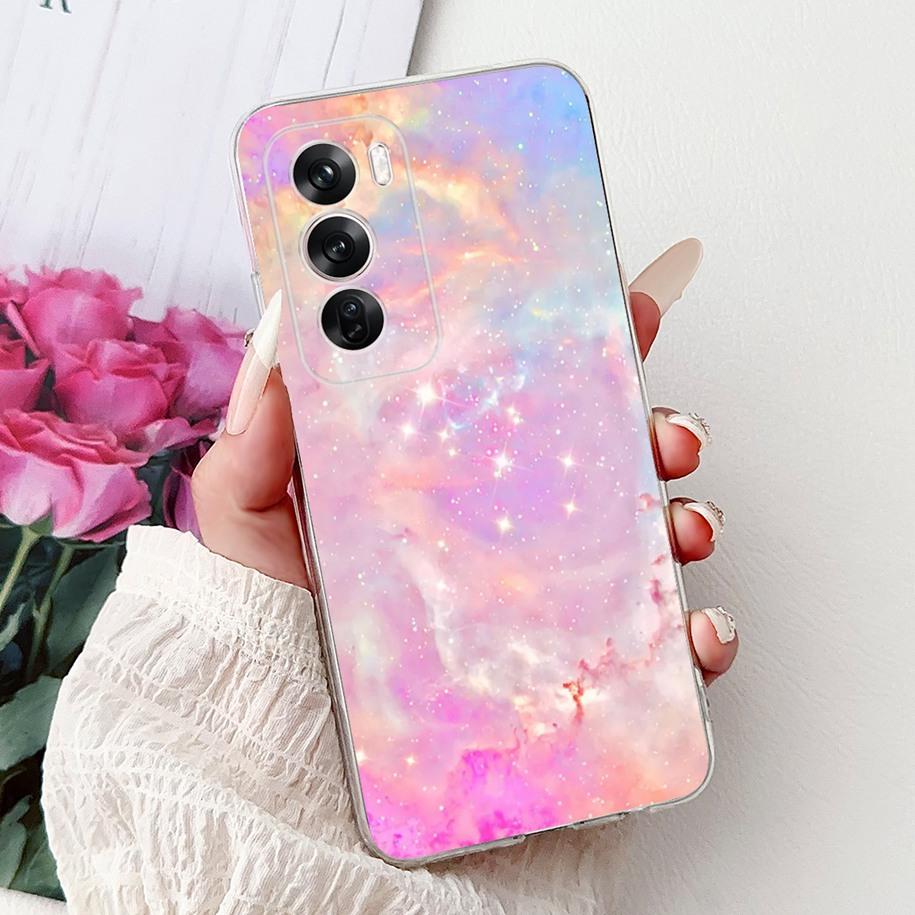 For OPPO Reno12 Pro 5G Case CPH2629 Cover Transparent Silicone Fashion Butterfly Soft Case For Reno 12 CPH2625 Reno 12Pro Fundas