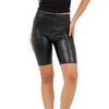 Womens/Ladies Leather Effect Cycling Shorts