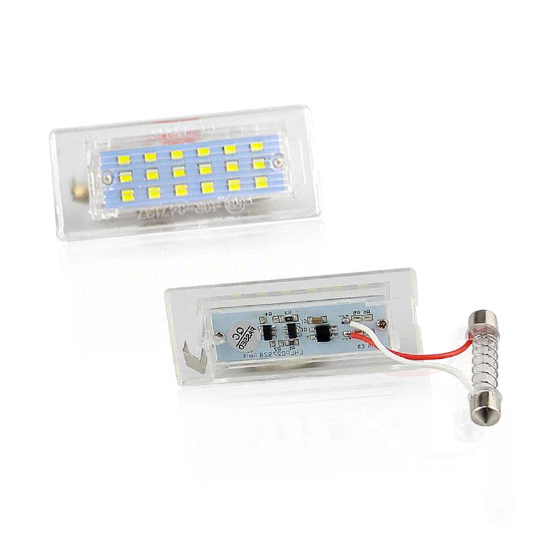 

2PCS 6000K White LED License Plate Light Lamp For BMW E53 X5 1999-2003 E83 x3 2004-2009 OEM#: 51137062293 Error Free