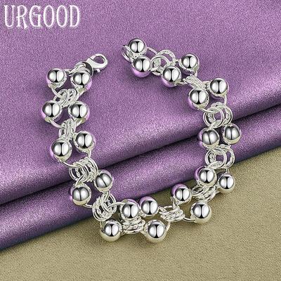 Romantisches Traubenperlen-Armband aus 925er-Sterlingsilber, Geschenk, Modeschmuck