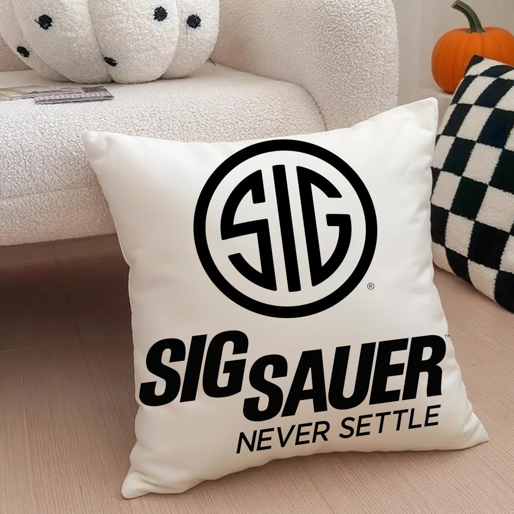 Marke Hardcore SIG Sauer Kissenbezug Wurfkissenbezug Verdeckter Knopf Strapazierfähiges Polyester Stuhlkissen