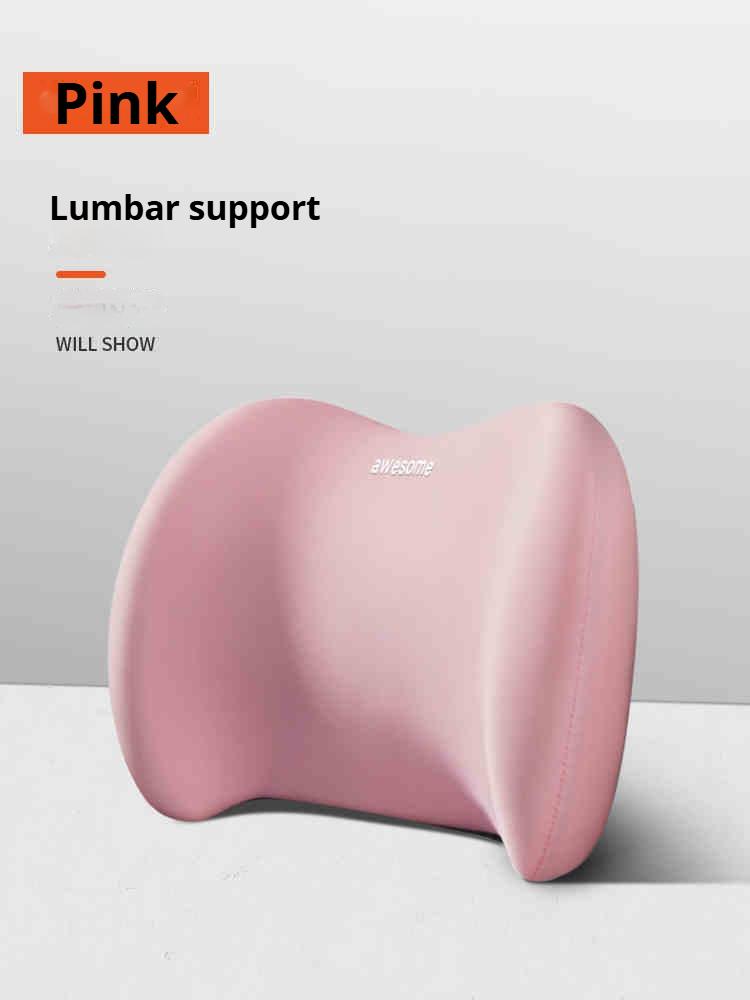 Memory Foam Car Neck Pillow & Lumbar Cushion Set, Ergonomic Backrest & Headrest Support for Driving Comfort, for Most Cars