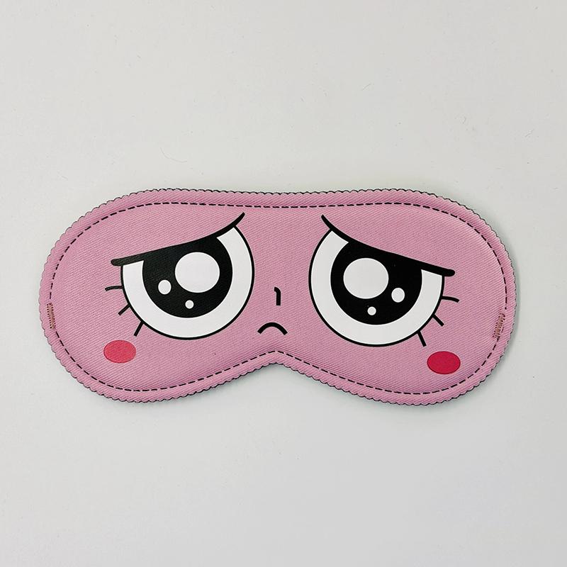 Sleeping Cute Mask Cartoon Pattern Cover Slaapmasker Blockout Eye Comfort Blindfold Concave Light with Women Men Aid Eye Travel
