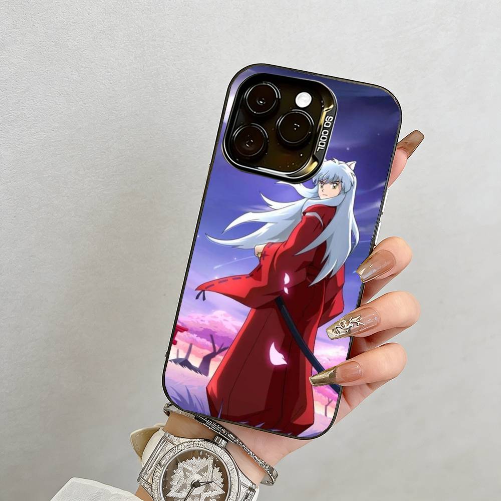 

Inuyasha Phone Case For iPhone 17,16,15,14,13,12,11 Plus,Pro Max,XS,Colored Silver Plated Inside Cover iPhone14ProMax