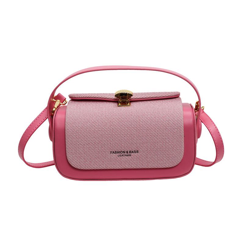 Niche Premium Portable Women's Bags, Light Luxury Texture, Contrasting Colors, Trendy Eye-catching and Versatile Small Square Bags