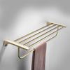 60cm Stainless Steel Bathroom Towel Rack with Shelf