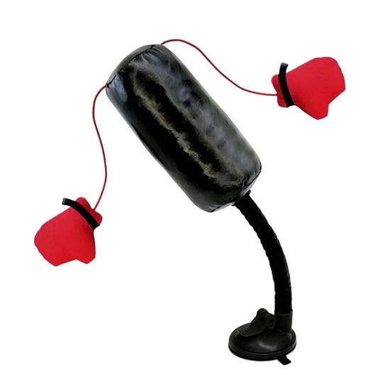 Indoor Cat Exercise Toy Punching Bag Toy, Interactive with Dangling Boxing Gloves, Toys Strong Suction Cup Base, Wobble for Kittens Cats Small Desktop