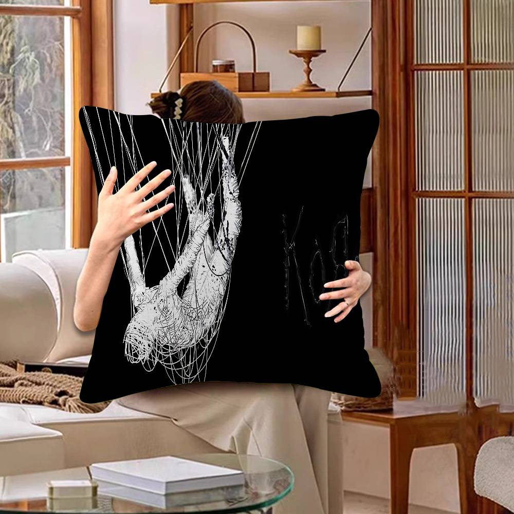 K-Korn Rock Band Pillow Gift Home Office Decoration Bedroom Sofa Car Cushion Cover Case 45x45