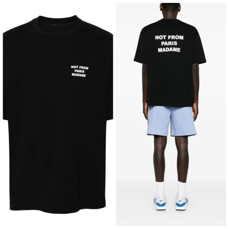 2025 From Paris Madame T-shirt Men's Not Y2k Tops Cotton Tees Letter Printing Short Sleeve Luxury Brand T-shirt Men's Clothing