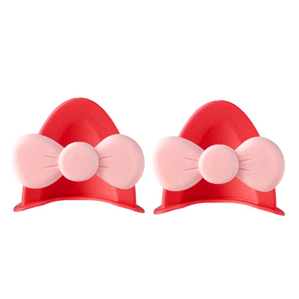 2Pcs Cute Motorcycle Helmet Bear‘s ’Ears with Bow Motocross Electric Bike Helmet and Car Steering Wheel Decroation Accessories Driving Styling