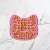 Silicone Dog Lick Mat with Suction Cup, Peanut Butter Licking Mat for Dogs Cats, Anti-Slip Pet Slow Feeder Bowl Lick Pad