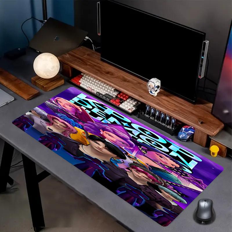 Tappetino per Mouse con Stampa KPop Demon Hunters, Tappetino Antiscivolo per Tastiera da Desktop, per PC Laptop Gaming Lavoro Uso Quotidiano, Fantastico Regalo Sorpresa per Festival