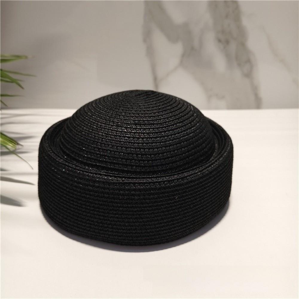 Retro Style Painter Beret Artistic Design Woven Straw Hat Elegant Straw Sun Hat Women