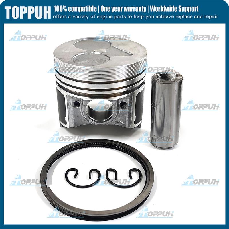 New D722 Piston Kit STD 67mm or oversize +0.5 Piston with Ring For Kubota D722 16853-21050 16851-21114 16851-21982
