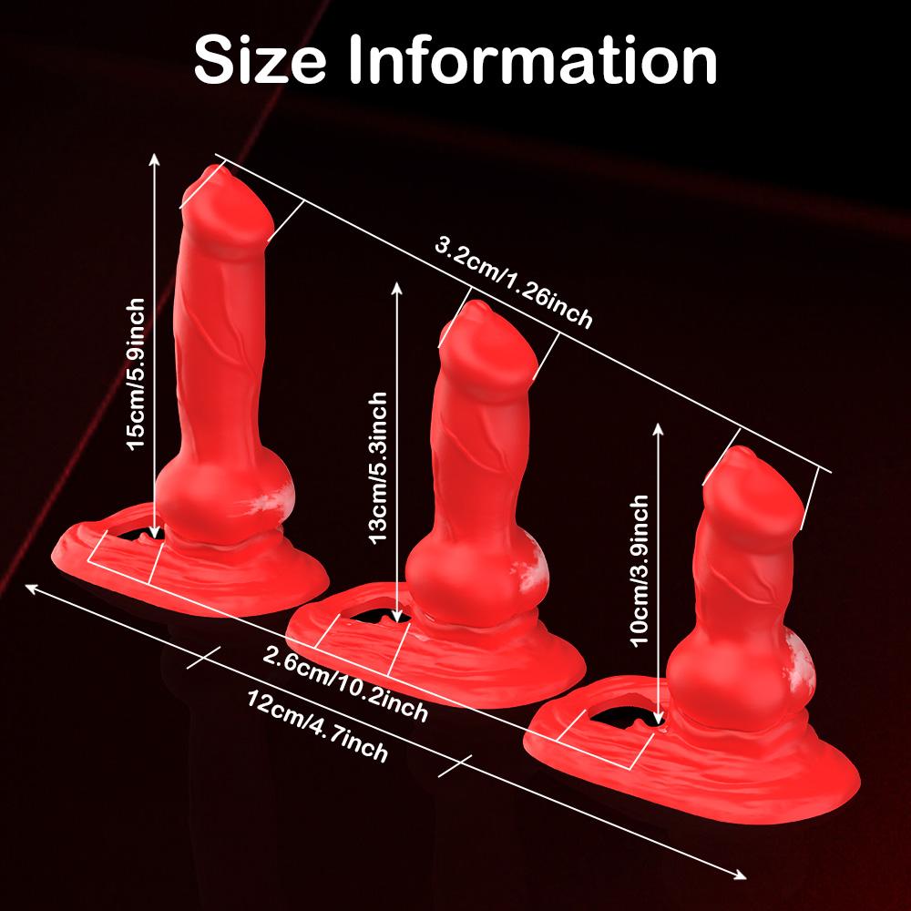 3 Size Erotic Toys Big Dildo Women's Dildo Double Penetration Vagina Anal Stimulation Dog Penis Sexo Erotic Toy Dildos Adult Toy