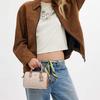 Coach Rowan 18 Brand Logo Detachable Shoulder Strap Boston Bag Women handbag Milk-Tea CW330-SVXCU