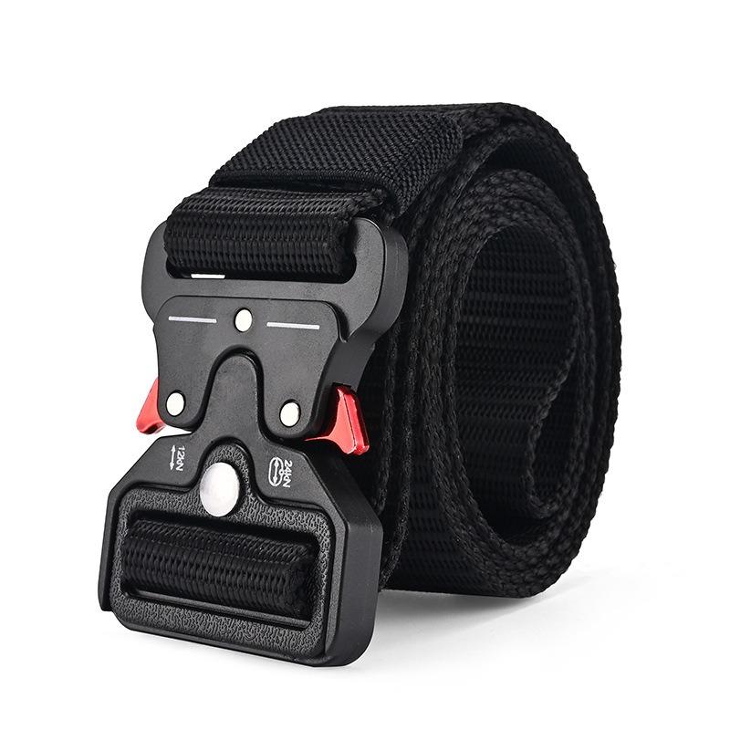 

1шт мужской ремень армейский охотничий многофункциональный тактический ремень боевой выживания морской пехоты холст для нейлонового ремня женский спортивный ремень чёрный