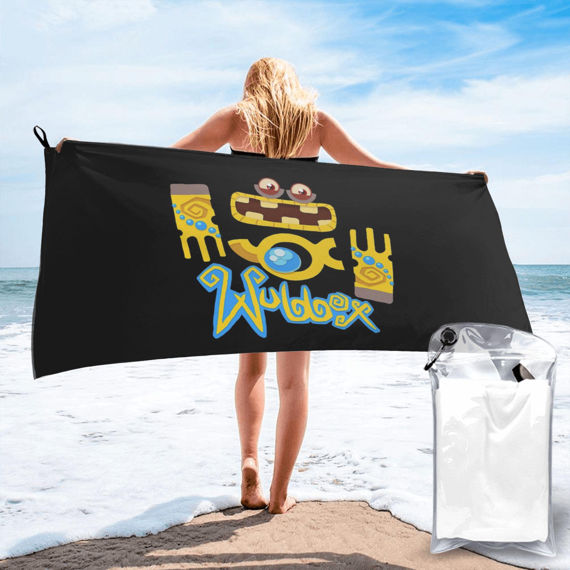 

Wubbox My Singing Monsters Beach Towel Soft Microfiber Quick Dry Absorbent Quick Towels For Pool W40*H60(CM)