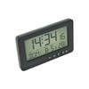 Time/Date/Week/Temperature Electronic Alarm Clock LCD Display Soft Lighting Digital Alarm Clock 7 Languages Plastic