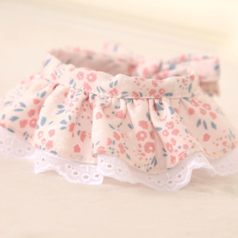 Coral Lace Dog Scarf - Cherry Blossom Scent small - 20cm