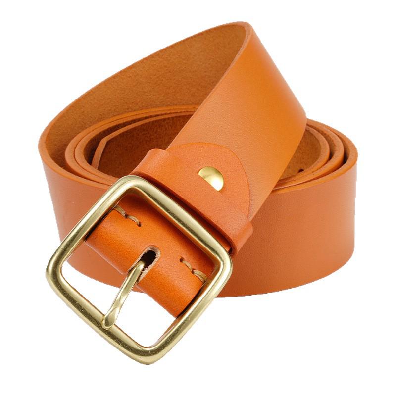 Retro Men's Cowhide Leather Pin Buckle Belt - Versatile Business Casual for All Ages